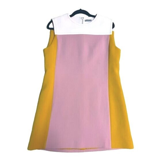 Bottega Veneta Colorblock Mini Dress PRE-FALL 2017 - Picture 1 of 5